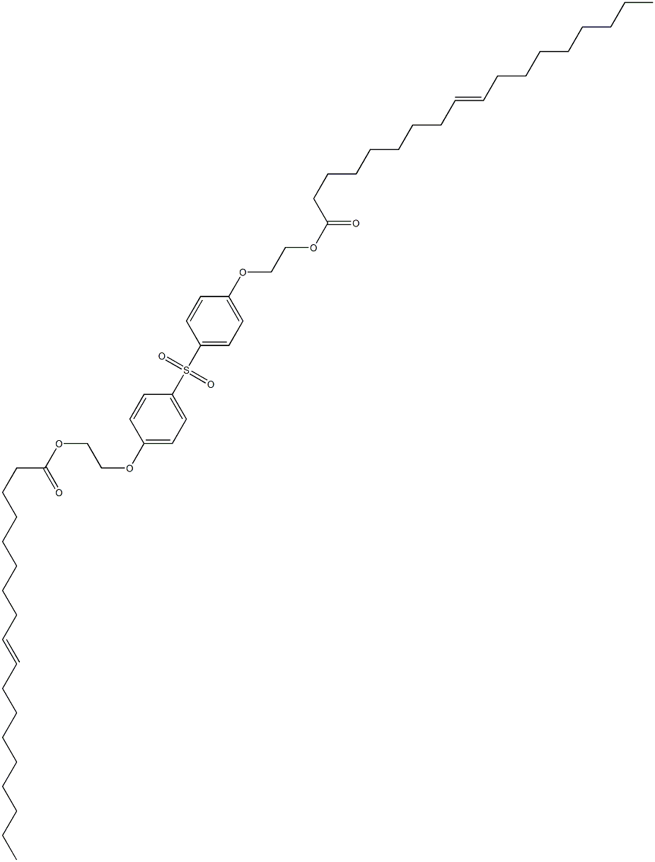 Bis[4-[2-(9-octadecenoyloxy)ethoxy]phenyl] sulfone Struktur