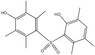 2',4-Dihydroxy-2,3,3',5,5',6,6'-heptamethyl[sulfonylbisbenzene] Struktur