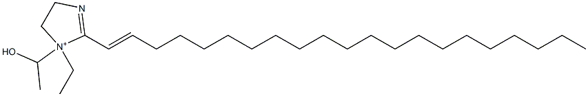 1-Ethyl-2-(1-henicosenyl)-1-(1-hydroxyethyl)-2-imidazoline-1-ium Struktur