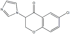 6-Chloro-3-(1H-imidazol-1-yl)chroman-4-one Struktur