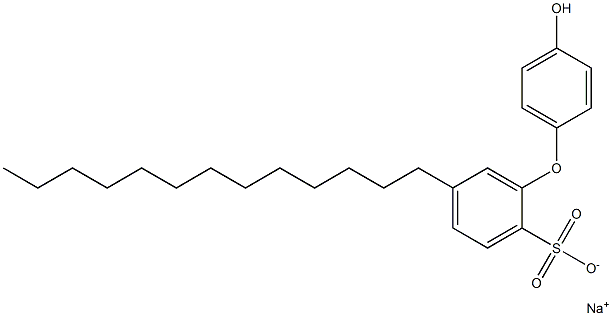 4'-Hydroxy-5-tridecyl[oxybisbenzene]-2-sulfonic acid sodium salt Struktur