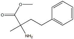 2-Amino-2-methyl-4-phenylbutanoic acid methyl ester Struktur