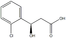 [R,(+)]-3-(o-Chlorophenyl)-3-hydroxypropionic acid Struktur