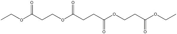 Succinic acid bis(2-ethoxycarbonylethyl) ester Struktur