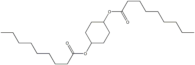 Dinonanoic acid 1,4-cyclohexanediyl ester Struktur