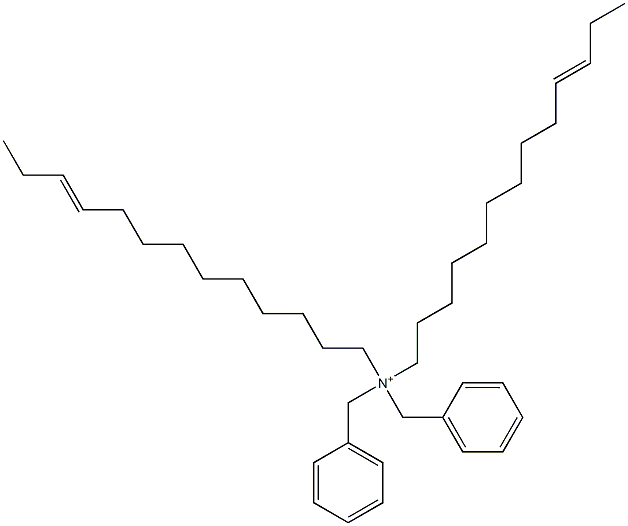 Di(10-tridecenyl)dibenzylaminium Struktur