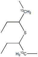 Ethyl(1-13C)propyl sulfide Struktur