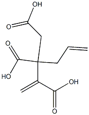 3-Butene-1,2,3-tricarboxylic acid 2-(2-propenyl) ester Struktur