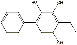 3-Ethyl-6-phenylbenzene-1,2,4-triol Struktur