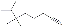 5,5,6-Trimethyl-6-heptenenitrile Struktur