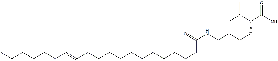 N6-(13-Icosenoyl)-N2,N2-dimethyllysine Struktur