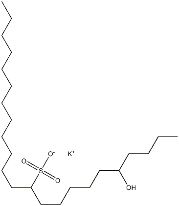 5-Hydroxytricosane-11-sulfonic acid potassium salt Struktur