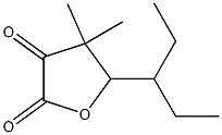 Dihydro-4,4-dimethyl-5-(1-ethylpropyl)furan-2,3-dione Struktur