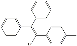 1-p-Tolyl-1-bromo-2,2-diphenylethene Struktur