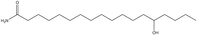 14-Hydroxyoctadecanamide Struktur