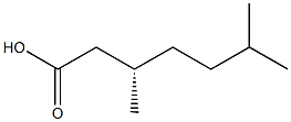 [S,(-)]-3,6-Dimethylheptanoic acid Struktur