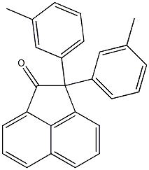 2,2-Di(m-methylphenyl)acenaphthen-1-one Struktur