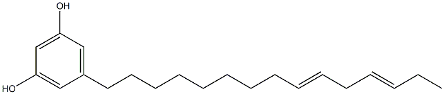 5-(9,12-Pentadecadienyl)resorcinol Struktur