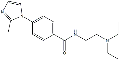 4-(2-Methyl-1H-imidazol-1-yl)-N-(2-diethylaminoethyl)benzamide Struktur