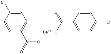 Bis(4-chlorobenzoic acid)barium salt Struktur