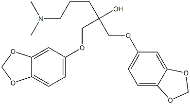 1,1-Bis[[3,4-(methylenedioxy)phenoxy]methyl]-4-(dimethylamino)-1-butanol Struktur