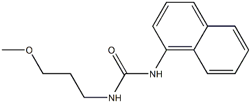 1-(3-Methoxypropyl)-3-(1-naphtyl)urea Struktur