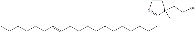 1-Ethyl-1-(2-hydroxyethyl)-2-(12-nonadecenyl)-2-imidazoline-1-ium Struktur