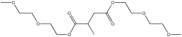 Propane-1,2-dicarboxylic acid bis[2-(2-methoxyethoxy)ethyl] ester Struktur