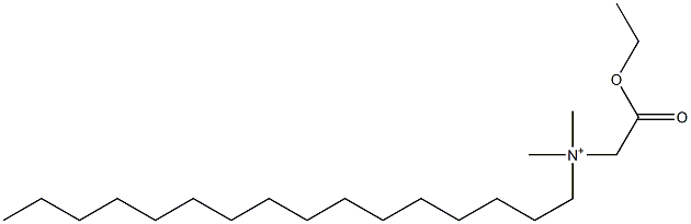 N-(Ethoxycarbonylmethyl)-N,N-dimethyl-1-hexadecanaminium Struktur