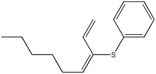 (3E)-3-(Phenylthio)-1,3-nonadiene Struktur