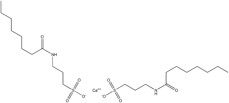 Bis(3-capryloylamino-1-propanesulfonic acid)calcium salt Struktur