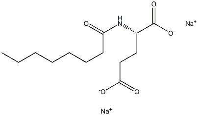 N-Capryloyl-L-glutamic acid disodium salt Struktur