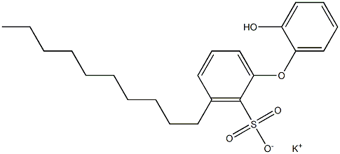 2'-Hydroxy-3-decyl[oxybisbenzene]-2-sulfonic acid potassium salt Struktur