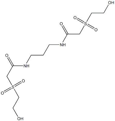 2,2'-Bis(2-hydroxyethylsulfonyl)[N,N'-trimethylenebisacetamide] Struktur