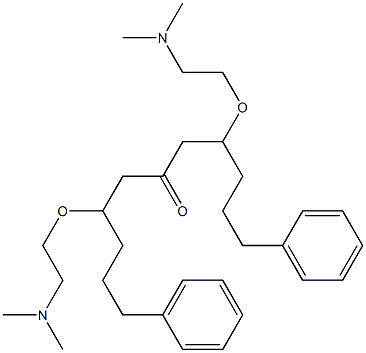 2-[2-(Dimethylamino)ethoxy]phenylpentyl ketone Struktur