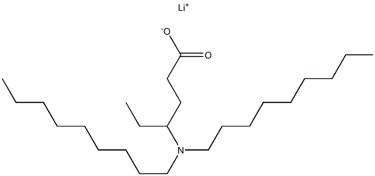 4-(Dinonylamino)hexanoic acid lithium salt Struktur