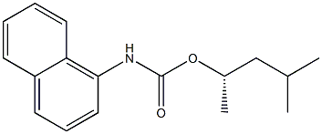 (+)-N-(1-Naphtyl)carbamic acid (S)-4-methylpentane-2-yl ester Struktur