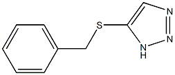 4-Benzylthio-3H-1,2,3-triazole Struktur