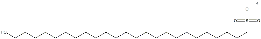 24-Hydroxytetracosane-1-sulfonic acid potassium salt Struktur