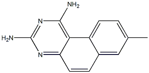 8-Methylbenzo[f]quinazoline-1,3-diamine Struktur