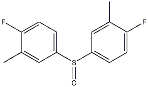 Bis[4-fluoro-3-methylphenyl] sulfoxide Struktur