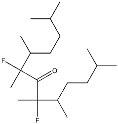 3-Methylbutyl(1-fluoro-1-methylpropyl) ketone Struktur