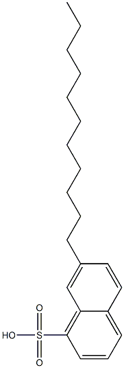 7-Undecyl-1-naphthalenesulfonic acid Struktur