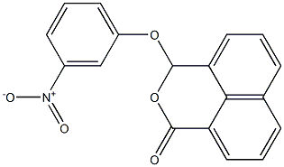 3-(3-Nitrophenoxy)-1H,3H-naphtho[1,8-cd]pyran-1-one Struktur