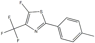 2-(4-Methylphenyl)-4-(trifluoromethyl)-5-fluorothiazole Struktur