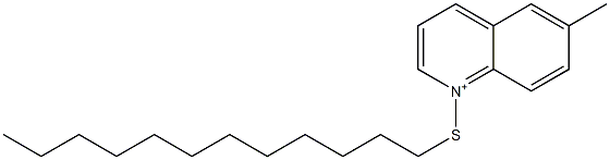 6-Methyl-1-dodecylthioquinolinium Struktur