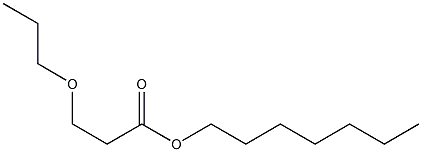 3-Propoxypropionic acid heptyl ester Struktur