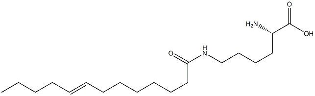 N6-(8-Tridecenoyl)lysine Struktur