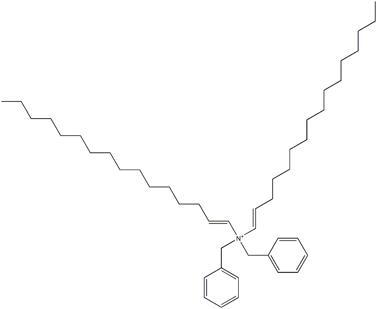 Di(1-hexadecenyl)dibenzylaminium Struktur