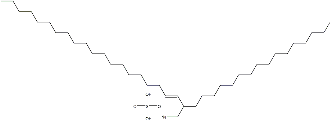 Sulfuric acid 2-hexadecyl-3-docosenyl=sodium ester salt Struktur